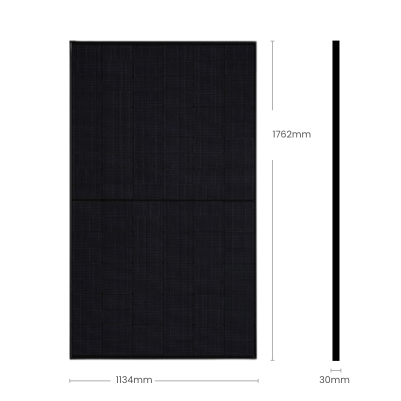 Solar system flat roof 10 kWp bifacial