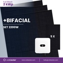 Solaranlage ohne Halterung 2 kWp bifazial 