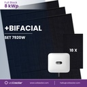 Solar System without bracket 8 kWp bifacial