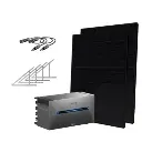 Balkonkraftwerk 880/800 mit 1,6 kWh Batteriespeicher der 3. Generation - Anker SOLIX Solarbank 2 Pro Boden