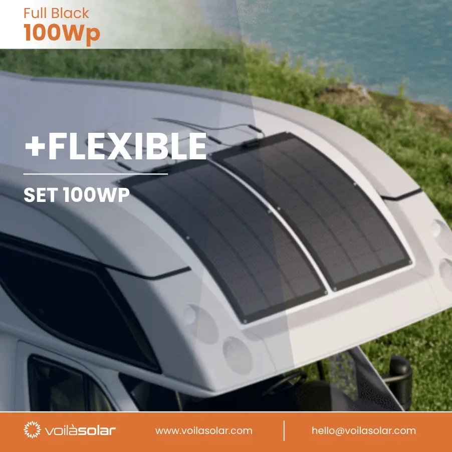 Flexibles Solarmodul 100Wp Full-black